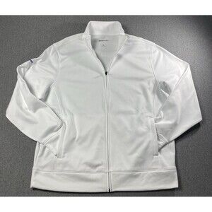 Sport-tek Mens Full Zip White Jacket Size XL